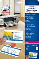 Avery Quick&Clean Double Sided Business Cards Satin-Finish, 220g