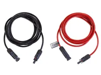 FURBER.power Solarkabel 6 mm² FC4, Set, 3 m - Anschluss Seite B: FC4 Stecker (kompatibel mit MC4 - DL4 - TS4 - QC4) - Anschluss Seite A: FC4 Buchse (kompatibel mit MC4 - DL4 - TS4 - QC4)