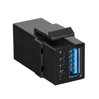 Logilink USB 3.0 Keystone-Verbinder, AF zu USB-AF, schwarz