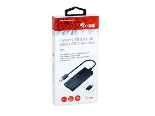 Equip 4-Port USB-A3.2-Hub->4xUSB-A 3.2 USB-C Adapter 5Gbps