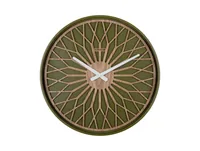 KARLSSON Wanduhr Girasol 40.6 cm, Luxus grün - Uhrtyp: Analog - Betriebsart: Akkubetrieb - Batteriebetrieb - Funksignal: Nein - Funktionen: Zeit - Form: Rund - Detailfarbe: Grün