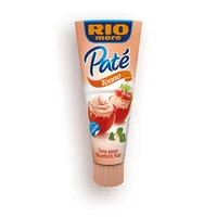 RIO mare Tube Paté Thunfisch 100 g - Produkttyp: Fisch - Nährwertangabe pro: 100 g - Energiegehalt (in kj): 982 KJ - Energiegehalt (in kcal): 236.5 Kcal - Fett: 18.5 g - Gesättigte Fettsäuren: 2.4 g