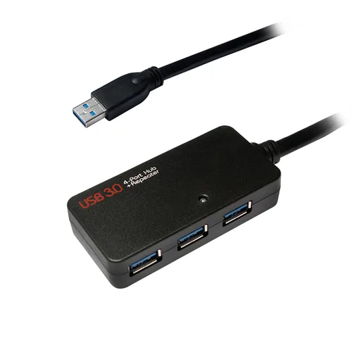 Logilink Aktives Repeater-und Verläng. Kabel 10m m.4Port Hub