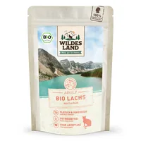 Wildes Land Nassfutter Adult BIO Lachs PUR m. Lachsöl 85 g - Tierbedürfnis: Kein besonderes Bedürfnis - Lebensphase: Adult (1-7 Jahre) - Produkttyp: Alleinfutter - Packungsgrösse: 85 g - Fleischsorte: Lachs - Tierart: Katze