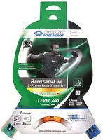 DONIC Schildkröt Tischtennis Set Level 400 Applegren Line - Anzahl Bälle: 3 - Anzahl Schläger: 2