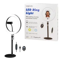 Logilink Smartphone-Ringlicht-Stativ m. Fernauslöser,DM 25cm