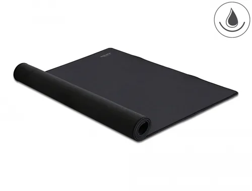 Delock Gaming-Mausmatte 12027 Schwarz - Tiefe: 500 mm - Breite: 900 mm - Detailfarbe: Schwarz - Form: Eckig - Höhe: 3 mm - Handgelenkauflage: Nein