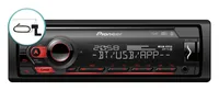 Pioneer Autoradio MVH-S420DAB 1 DIN - Verbindungsmöglichkeiten: 3.5 mm Klinke - USB - Bluetooth - Optisches Laufwerk: Kein optisches Laufwerk - Radio Tuner: DAB+ - GPS: Nein - Frontanschlüsse: 3.5 mm Klinke - 1x USB 2.0 - Bluetooth: Ja