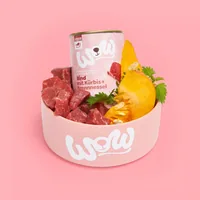 WOW Nassfutter Junior Rind, 800 g - Tierbedürfnis: Wachstum & Trächtigkeit - Geschmacksrichtung: Rind - Zertifikate: Keine Zertifizierung - Fleischsorte: Rind - Packungsgrösse: 800 g - Futtereigenschaft: Ohne künstliche Zusätze - Glutenfrei - Hoher Fleisc