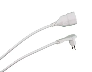 Schönenberger Verlängerungskabel 1 m T13-T12 - Anzahl Leiter: 3 - Detailfarbe: Weiss - Kinderschutz: Ja - Steckereigenschaften: Flachstecker - Steckertyp Ausgang: T13 - Leiterquerschnitt: 1 mm²
