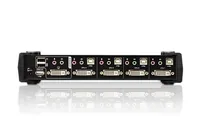 Aten KVM Switch CS1764A - Konsolen Ports: USB 2.0 - DVI-I - 3.5 mm Mikrofoneingang - 3.5 mm Kopfhöreranschluss - Computer Ports: 3.5 mm Kopfhöreranschluss - 3.5 mm Mikrofoneingang - USB 2.0 - DVI-I - KVM-Art: Lokal - Anzahl Geräte: 4 - Montage: Desktop - 