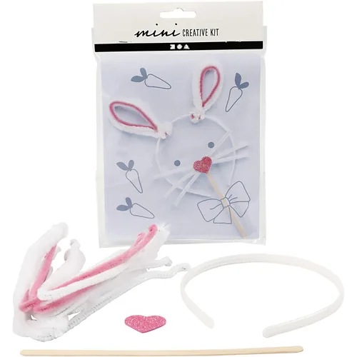 Creativ Company Bastelset Mini Haarreif 1 Stück - Verpackungseinheit: 1 Stück - Material: Wolle - Plastik - Holz - Detailfarbe: Mehrfarbig - Produkttyp: Bastelset