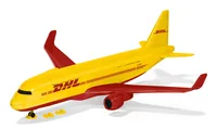 DHL Frachtflugzeug mit Zubehör (blau/weiß)