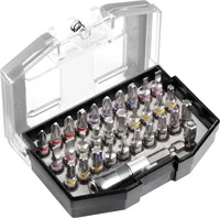 kwb Bit-Set MOST WANTED mit Gürtelclip, 32-teilig - Set: Ja - Bit-Typ: Philips - Pozidriv - Torx - Innensechskant - Schlitz - Grösse: PZ3 - T7 - 6 mm - PH1 - TT40 - 4 mm - PZ1 - PH2 - PZ2 - TT15 - T10 - TT20 - 3 mm - TT30 - TT25 - T30 - 5 mm - T25 - T15 -