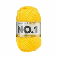 myBoshi Wolle Nr.1 Löwenzahn 50 g, 55 m - Packungsgrösse: 1 Stück - Länge: 55 m - Material: Polyacryl - Merino - Detailfarbe: Senfgelb - Waschbar bei: 30 °C - Nadelstärke: 7 mm - 6 mm