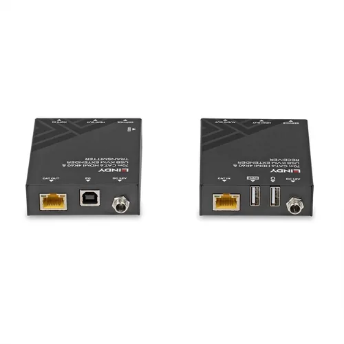 LINDY 70m Cat.6 HDMI 4K60, USB Audio KVM Extender