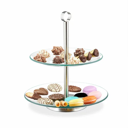 Relaxdays 10032081 Plat et assiette de service