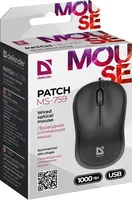 Defender PATCH MS-759 Maus Büro Beidhändig USB Typ-A Optisch 1000 DPI