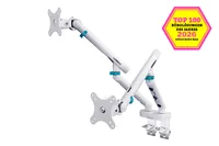 DIGITUS TIS 35"" 2TFT 2Gelenke Feder schwarz Max.2x10KG Dual