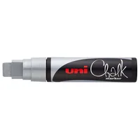 UNI-BALL Chalk Marker 15mm PWE17K SILVE silber, Keilspitze