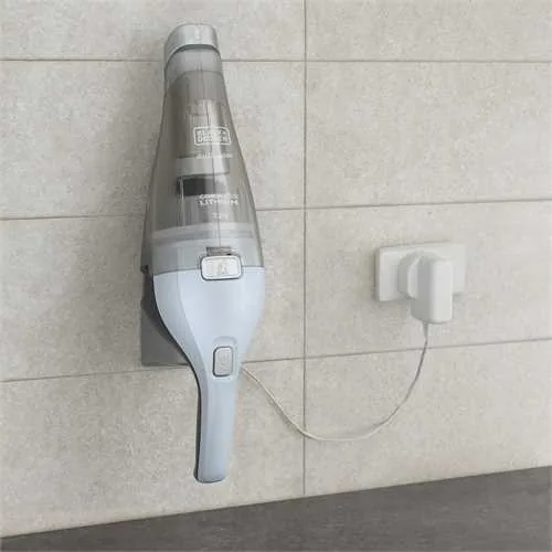 BLACK+DECKER Akku-Handsauger Dustbuster Blau/Grau - Fassungsvermögen: 390 ml - Staubsauger Typ: Akku-Handstaubsauger - Nasswischfunktion: Nein - Ladezeit: 600 min - Max. Laufzeit: 10 min - Spannung: 7.2 V