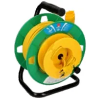 Max Hauri Rasenmäher-Kabelrolle maxREEL 25 m - Schutzklasse: IP20 - Detailfarbe: Gelb - Grün - Kinderschutz: Ja - Aussenanwendung: Ja - Steckertyp Ausgang: T13 - Material: Kunststoff