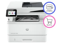 HP Multifunktionsdrucker LaserJet Pro MFP 4102fdw - Druckertyp: Schwarz-Weiss - Total Fassungsvermögen Papierzuführungen: 350 Seiten - Mobildruck: Ja - Anzahl Papierzuführungen (maximal): 3 - Druckgeschwindigkeit (farbig): 0 PPM - Druckgeschwindigkeit (sc
