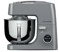 Schneider Küchenmaschine SCH-SMX-0526 Grau - Funktionen: Mixen - Rühren - Detailfarbe: Grau - Gerätetyp: Küchenmaschine - Leistungsaufnahme Betrieb: 1500 W - Timerfunktion: Keine Angaben - Display vorhanden: Keine Angaben