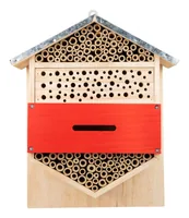 Windhager Insektenhotel Hexagon - Tierart: Insekten - Produkttyp: Insektenhotel - Gartentier: Marienkäfer - Ohrwurm - Florfliege - Wildbiene