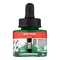 Amsterdam Acryltinte 619 Dunkelgrün Transparent, 30 ml - Art: Acryltinte - Detailfarbe: Dunkelgrün - Set: Nein - Verpackungseinheit: 1 Stück