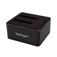 StarTech.com Dual Bay SATA HDD Docking Station - for 2 x 2.5 / 3.5" SATA SSD / HDD - Hot Swap - Hard Drive Docking Station - SSD Dock - HDD-Dockingstation Schächte: 2 - 2.5", 3.5" (6.4 cm, 8.9 cm)