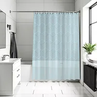 diaqua® Duschvorhang Cubic 180 x 200 cm, Hellblau - Produkttyp: Duschvorhang - Detailfarbe: Hellblau - Breite: 180 cm - Höhe: 200 cm - Detailmaterial: Poly-Ethylen-Vinylacetat (PEVA) - Grundmaterial: Polyester (PES)