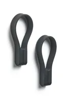 Zone Denmark Handtuchhalter Loop 2 Stück, Schwarz - Befestigung: Haken - Material: Silikon - Farbe: Schwarz