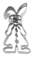 Städter Guetzli-Ausstecher Hasenmädchen, Edelstahl, 8.5 cm - Materialtyp: Metall - Material: Edelstahl - Verpackungseinheit: 1 Stück - Produkttyp: Guetzli-Ausstecher - Detailfarbe: Silber