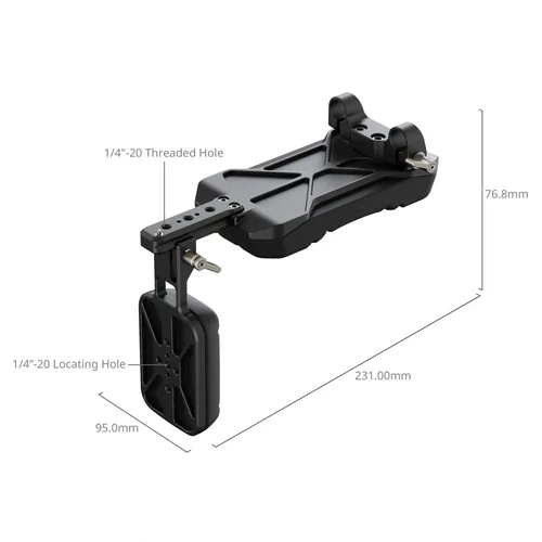 Smallrig Universal Shoulder Pad with 15 mm Dual Rod Clamp - Detailfarbe: Schwarz