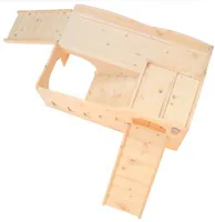 Resch Meerschweinchen Erlebnisburg 88.5 x 34 x 70 cm - Nagetierart: Zwergkaninchen - Meerschweinchen - Kaninchen - Material: Holz - Tierart: Nager