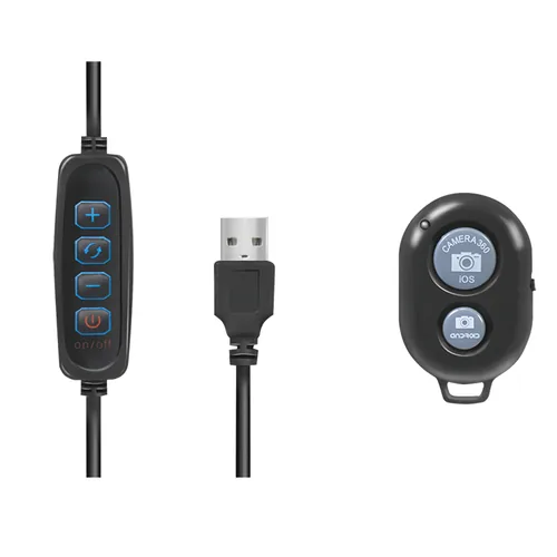 Logilink Smartphone-Ringlicht-Stativ m. Fernauslöser,DM 25cm