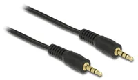 DELOCK Klinkekabel 3,5mm -> 3,5mm StSt 2.50m schwarz