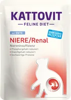 Kattovit Nassfutter Niere/Renal Ente, 85 g - Tierbedürfnis: Nieren & Harnwege - Geschmacksrichtung: Geflügel - Zertifikate: Keine Zertifizierung - Fleischsorte: Ente - Packungsgrösse: 85 g - Futtereigenschaft: Eiweissreduziert