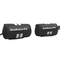 Gladiatorfit Elastische Handgelenksbänder 2er-Pack 0.2 kg - Gewicht: 0.2 kg - Farbe: Schwarz - Sportart: Fitness