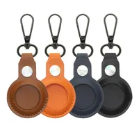 4smarts AirTag Kunstleder Case Set 4 Stück - Zubehörtyp Mobiltelefone: Key Finder-Hülle - Detailfarbe: Orange - Blau - Braun - Schwarz