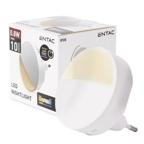 Entac Nachtlicht 0,8W CDS Dämmerungssensorohne PIR Sensor