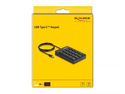 DeLOCK 12108 numeric keypad Universal USB Black