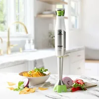 Domo DO9298M Immersion blender 1200 W White, Green, Silver