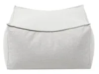 Blomus Pouf Stay Weiss - Tiefe: 60 cm - Breite: 60 cm - Höhe: 32 cm - Belastbarkeit: 100 kg - Sitzhöhe: 40 cm - Detailmaterial: Kunststoff