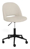 AC Design Drehstuhl Allan, Beige - Produkttyp: Bürostuhl - Material Bezug: Polyester - Armlehnen: Nein - Material Fuss: Metall - Rückenart: Polsterrücken - Rollenart: Hartbodenrollen