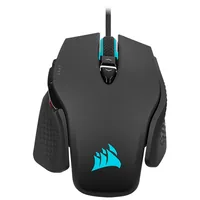 Corsair Gaming-Maus M65 RGB Ultra - Maus Features: Umschaltbare DPI-Auflösung - RGB-Beleuchtung - Daumentaste - Beleuchtung - Herausnehmbare Gewichte - Bedienungsseite: Rechtshänder - Detailfarbe: Lava Schwarz - Schwarz - Gewicht: 97 g - Verbindungsart: V