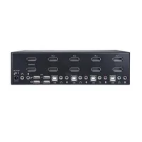 STARTECH.COM 4 Port Dual DisplayPort KVM Switch - DisplayPort 1.2 KVM - 4K 60Hz - DisplayPort Switch - USB KVM Switch