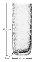 Leonardo Vase Martello 27 cm, Transparent - Assortiert: Nein - Höhe: 26.5 cm - Detailfarbe: Transparent - Detailmaterial: Glas - Grundmaterial: Glas