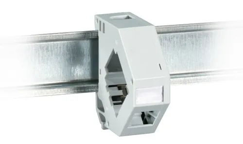 EFB Keystone Modulhalter 1-Port, für Hutschiene, Kunststoff